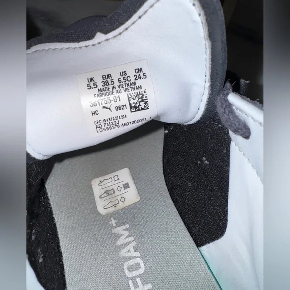 Puma Super Liga Sneakers Youth Child Leather & Suede Dark Navy White 6.5C - Picture 5 of 5